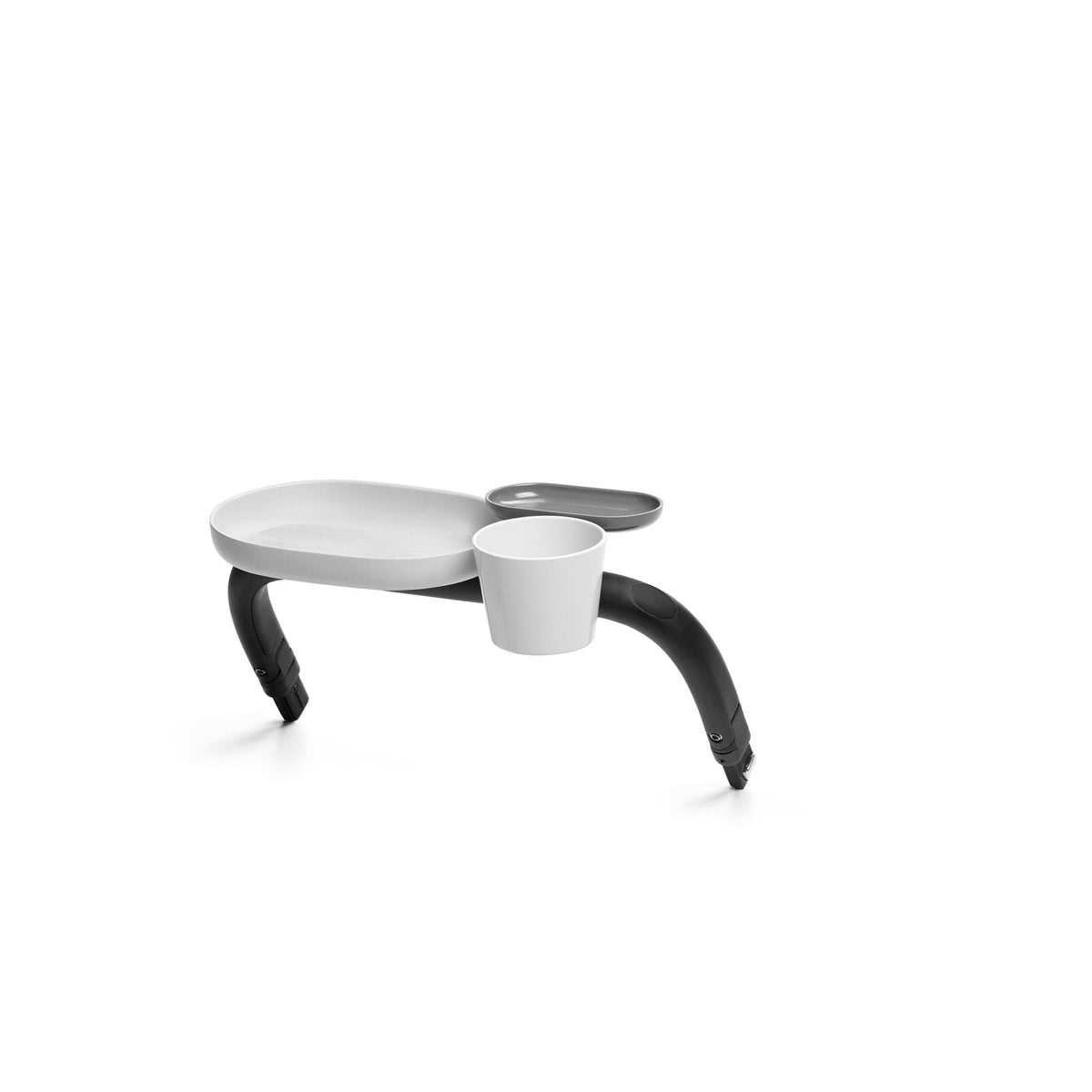 Snack Tray for PRIAM & MIOS strollers with cup holder and dual compartments.