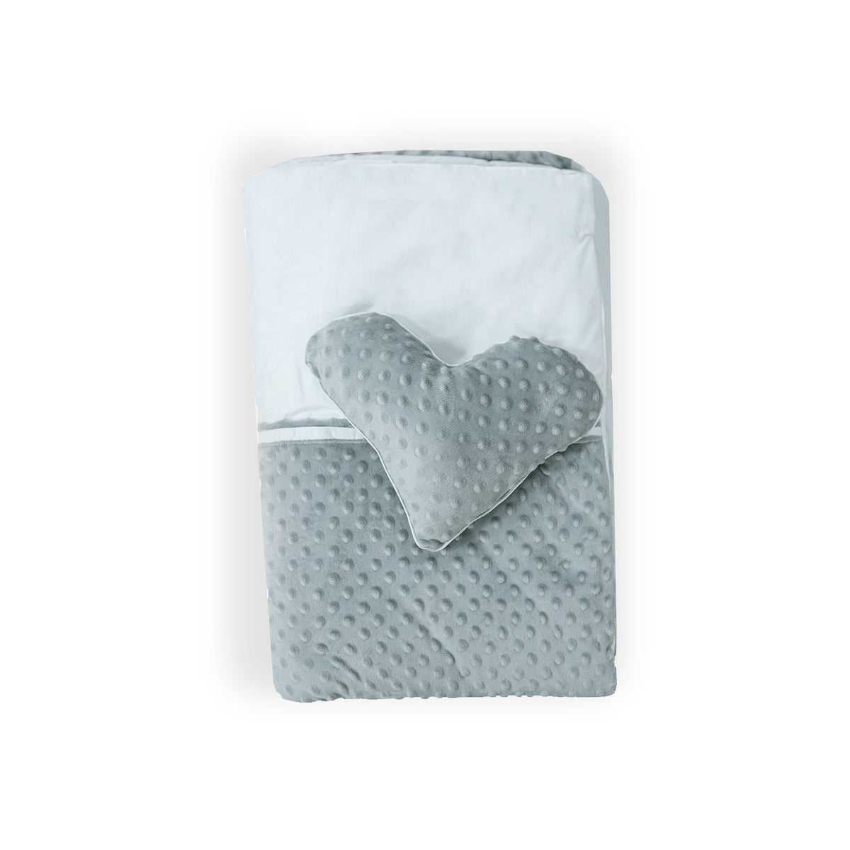 Grey & White Selina Cot Bedding Set