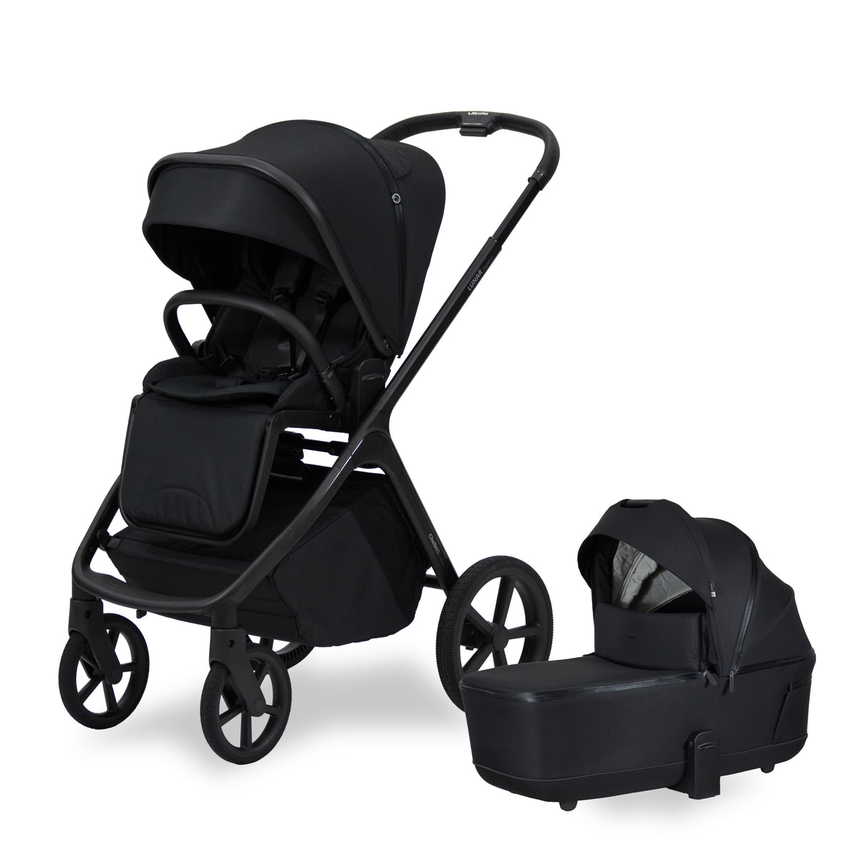 Lunar Signature Stroller & Carry Cot Travel System - Black