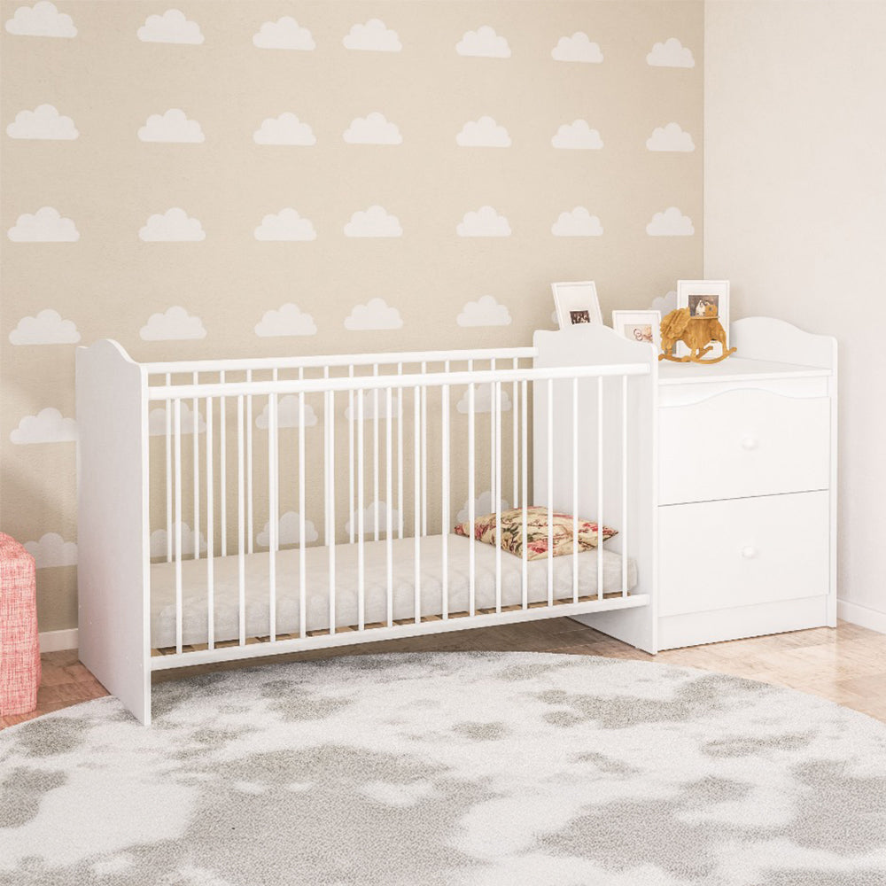 Milan Cot & All in one Nursery Station