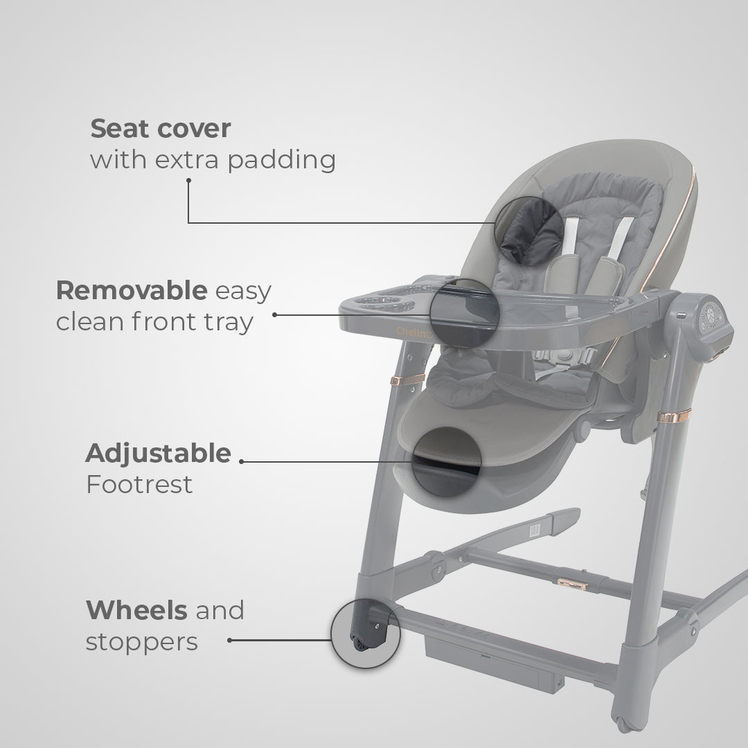 Royal 3 in 1 Swing and High Chair - Beige