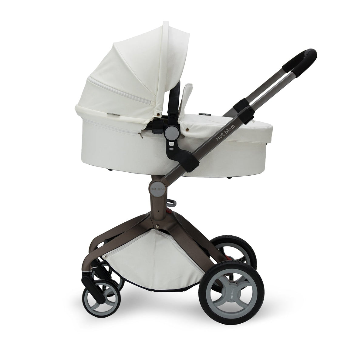 HotMom Cocoon White Stroller