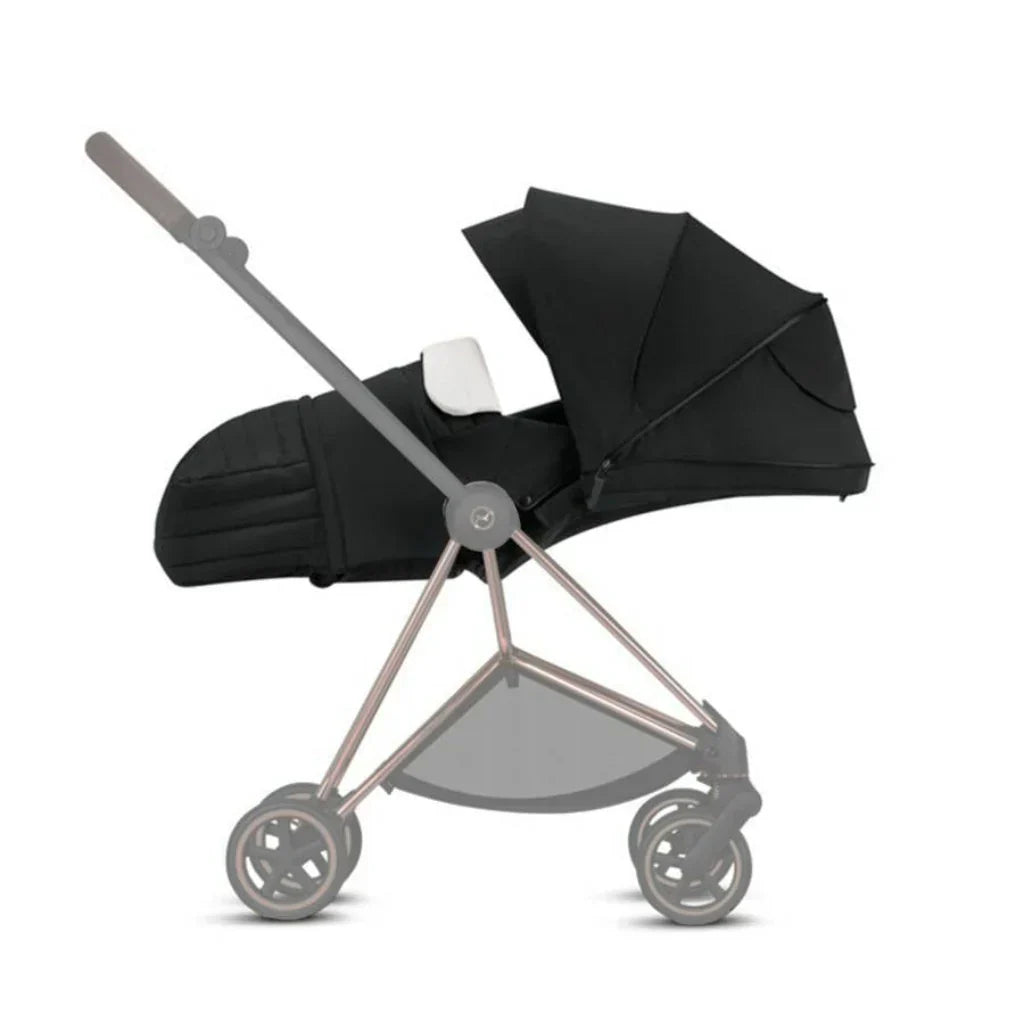 MIOS GEN 3 Chrome Frame with Nautical Blue Seat Pack & Black Lite Carry Cot S
