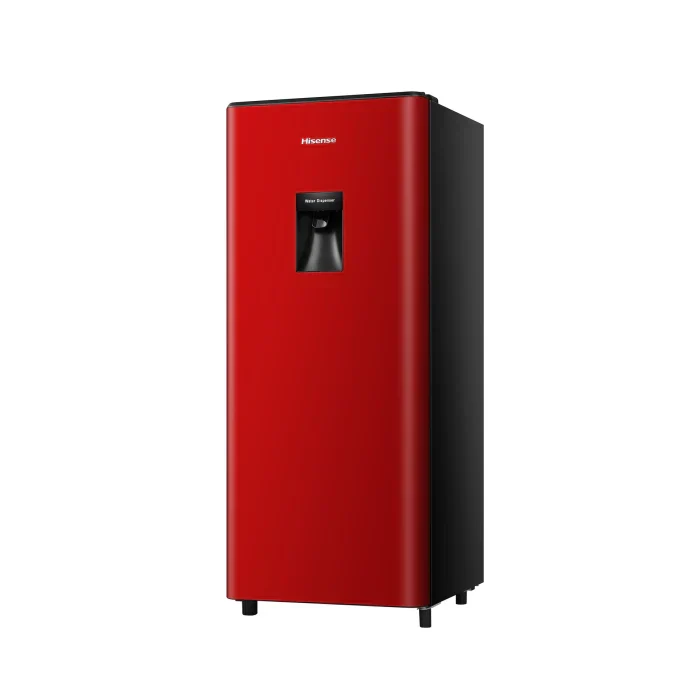 Hisense 177L Single Door Fridge Water Dispenser H235RRE-WD Red