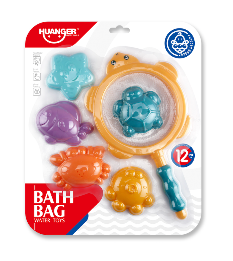 HE0229 Huanger Water Bath Toy with Bag 6pc