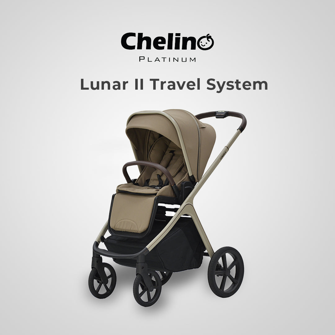 Lunar II Stroller & Carry Cot Travel System - Beige