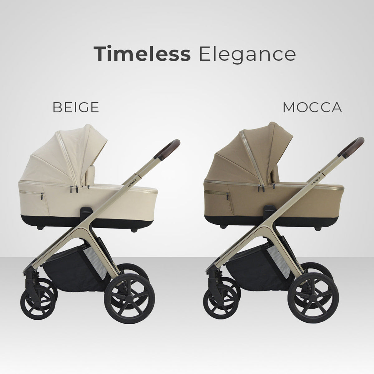 Lunar II Stroller & Carry Cot Travel System - Mocca