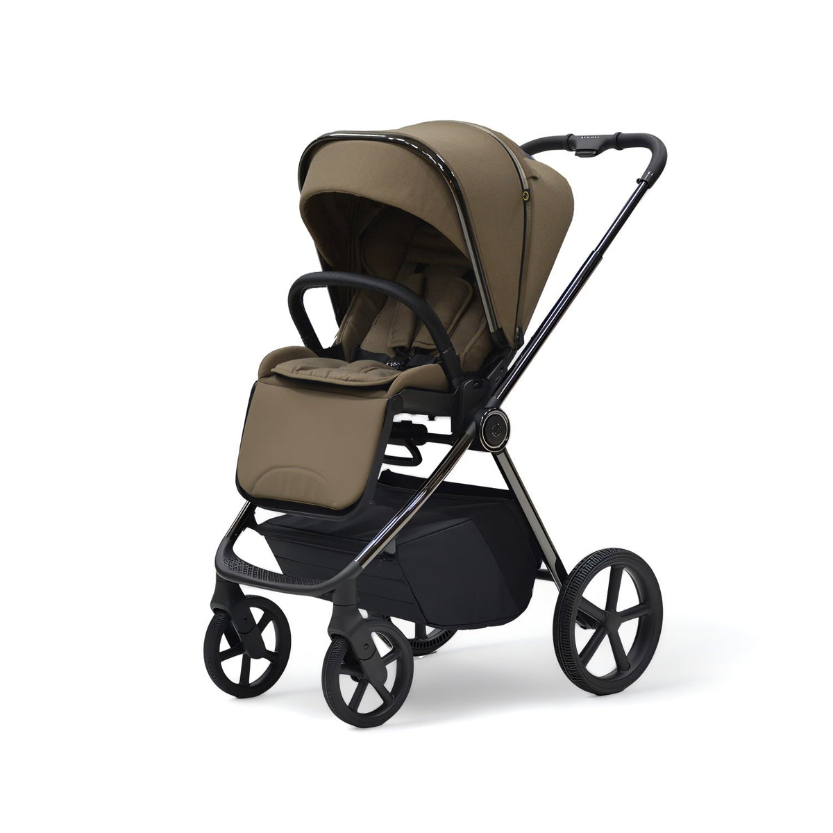 Bella III Stroller Mocca in stylish design, suitable for infants up to 36 months, with a max weight of 22 kg.