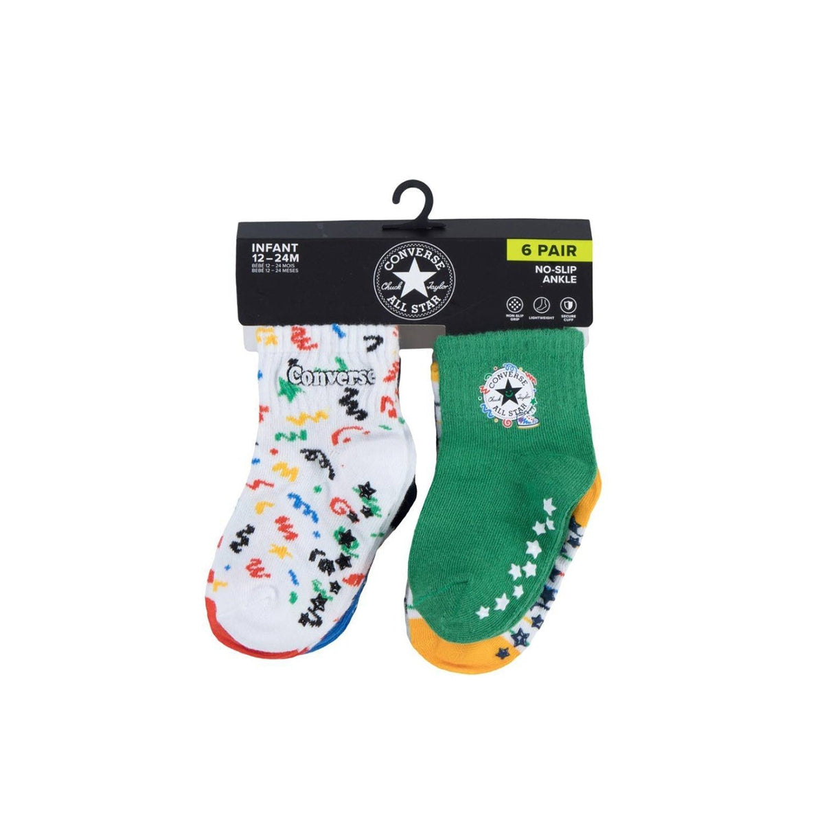 CHN Converse 6 Pack Grippers - White