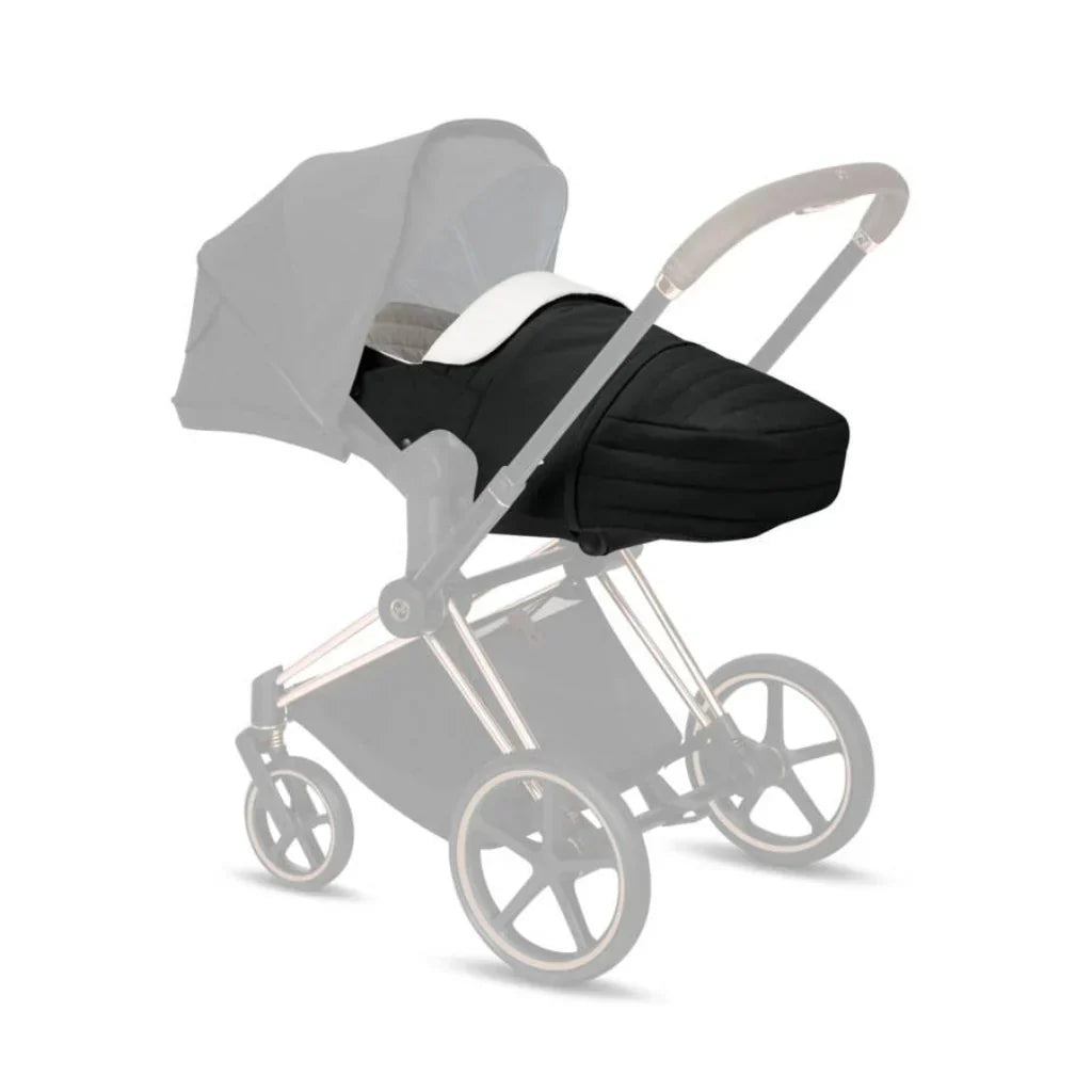MIOS GEN 3 Chrome Frame with Nautical Blue Seat Pack & Black Lite Carry Cot S
