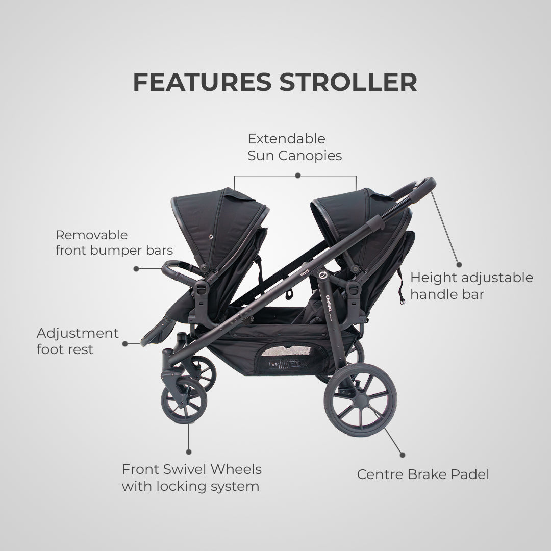 Deuce Twin 8 IN 1 Travel System