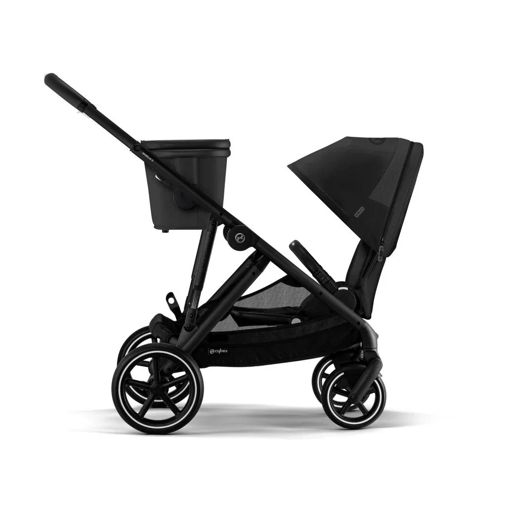 Gazelle S2 Double Stroller - (Black Frame)