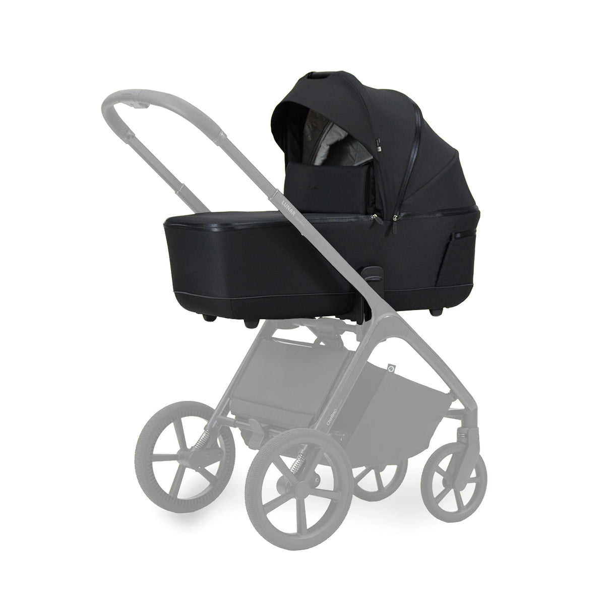 Lunar Signature Lux Carry Cot Black
