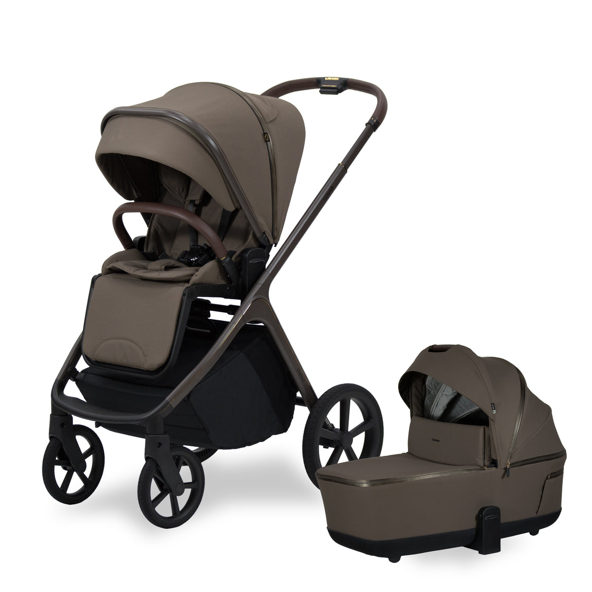 Lunar Signature Stroller & Carry Cot Travel System - Coffee