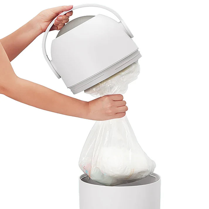 81037 Magic Heka L Telescopic Nappy Bin - White
