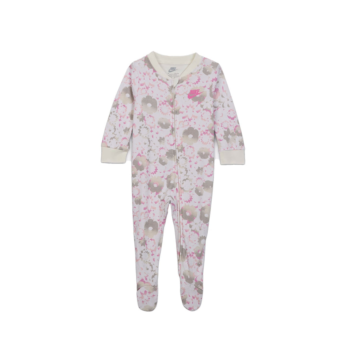 Nike Baby Flowral AOP Footed Coverall - Sail