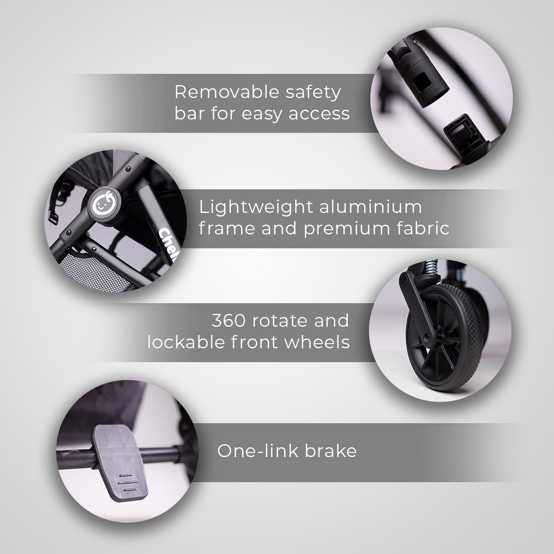 Onida Flex II Black Travel System