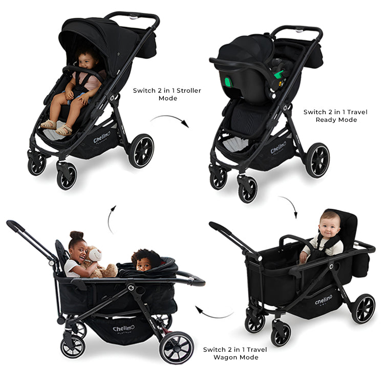 Switch 2 IN 1 Wagon Stroller