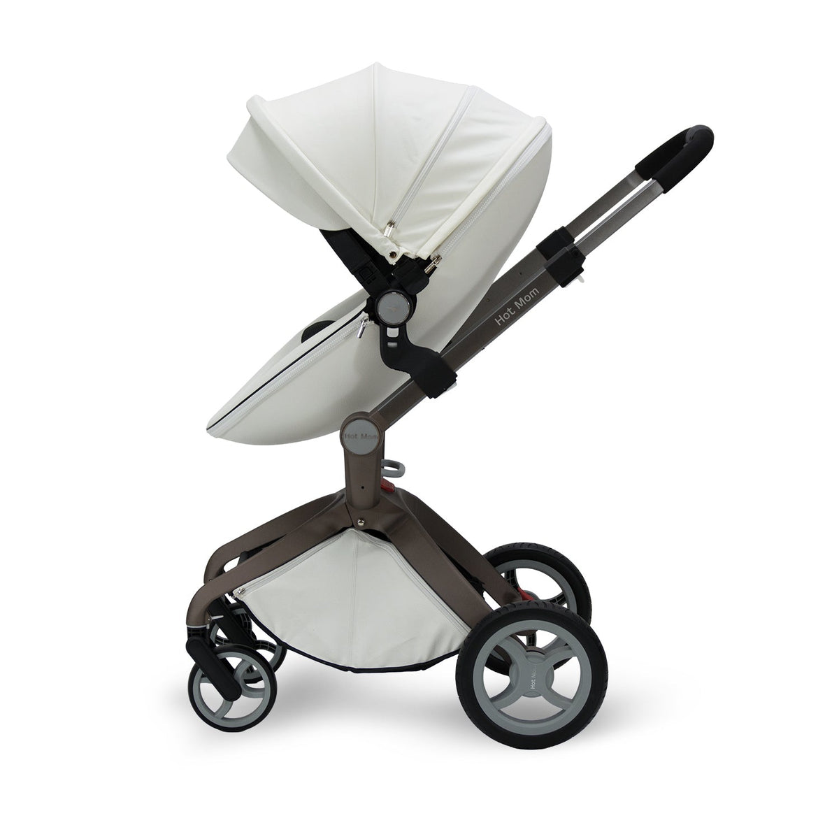 HotMom Cocoon White Stroller