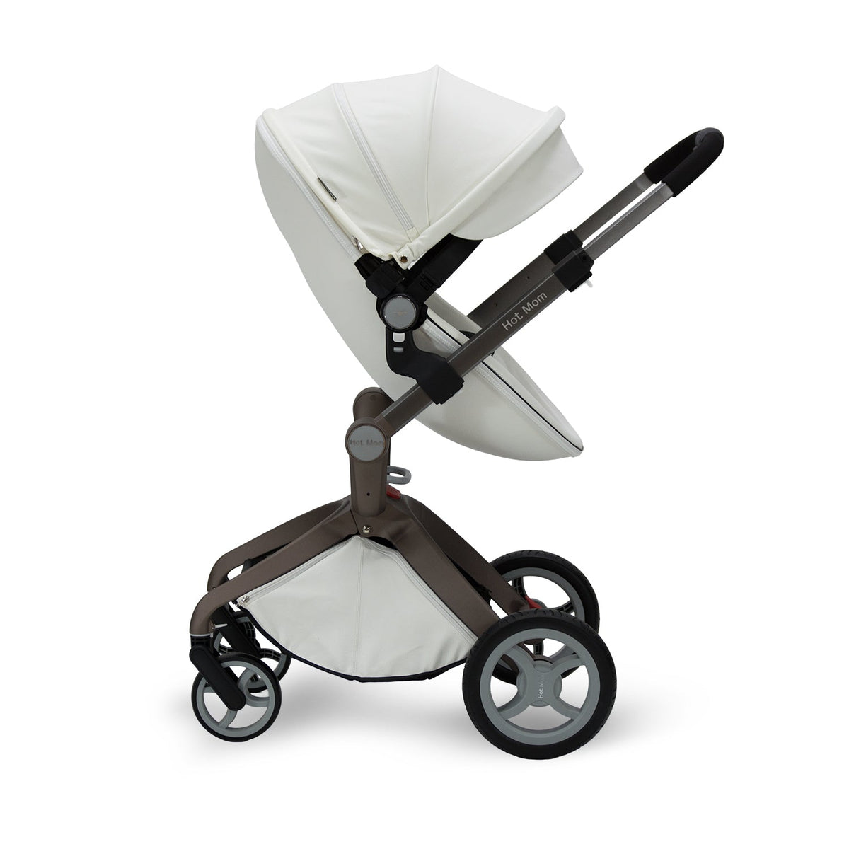 HotMom Cocoon White Stroller