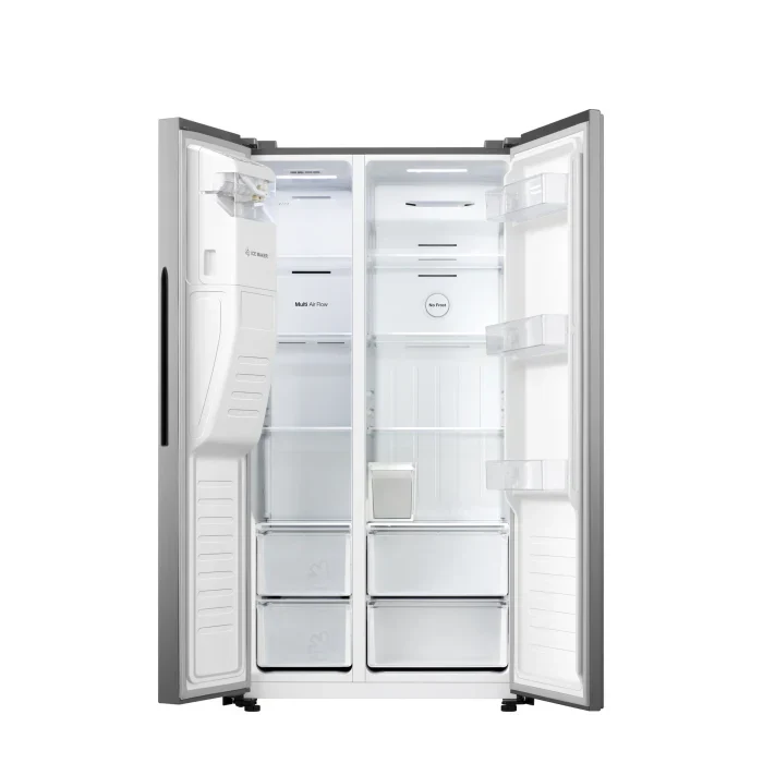 Hisense 474L Side By Side Fridge Freezer Stainless Steel H690SSIDL